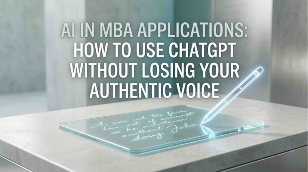 AI in MBA Applications: How to Use ChatGPT Without Losing Your Authentic Voice