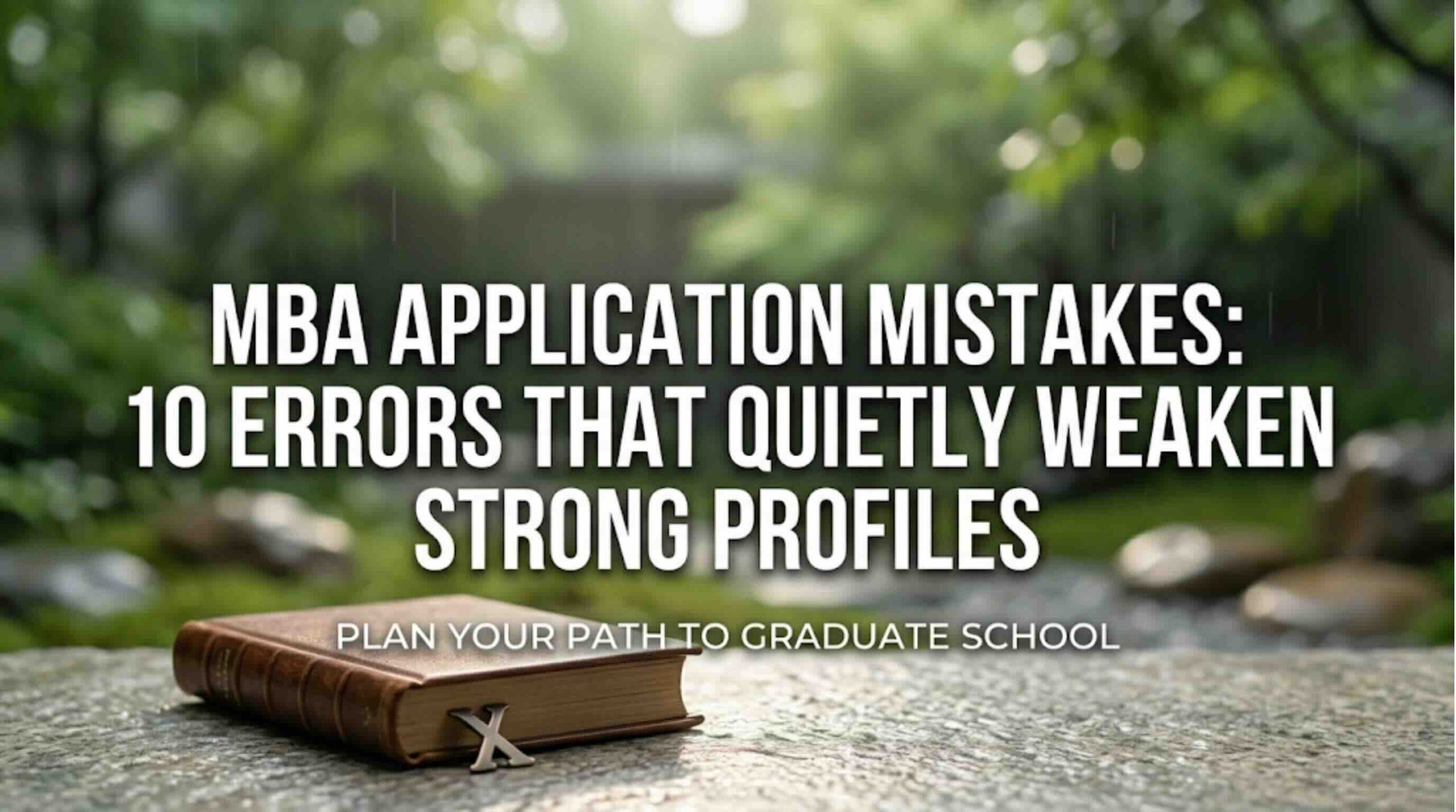 MBA Application Mistakes: 10 Errors That Quietly Weaken Strong Profiles
