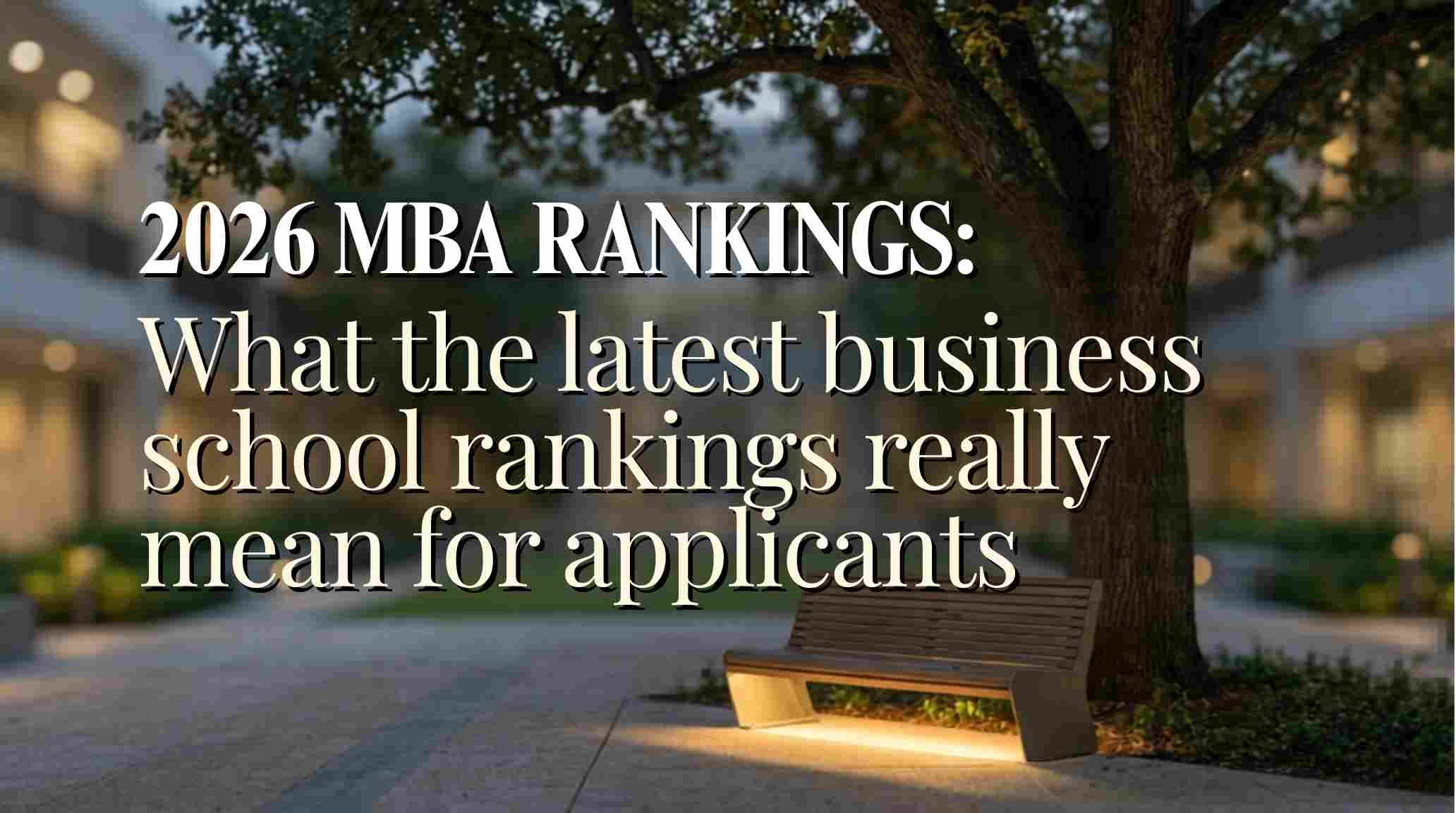 2026 MBA Rankings: What the Latest Business School Rankings Really Mean for Applicants